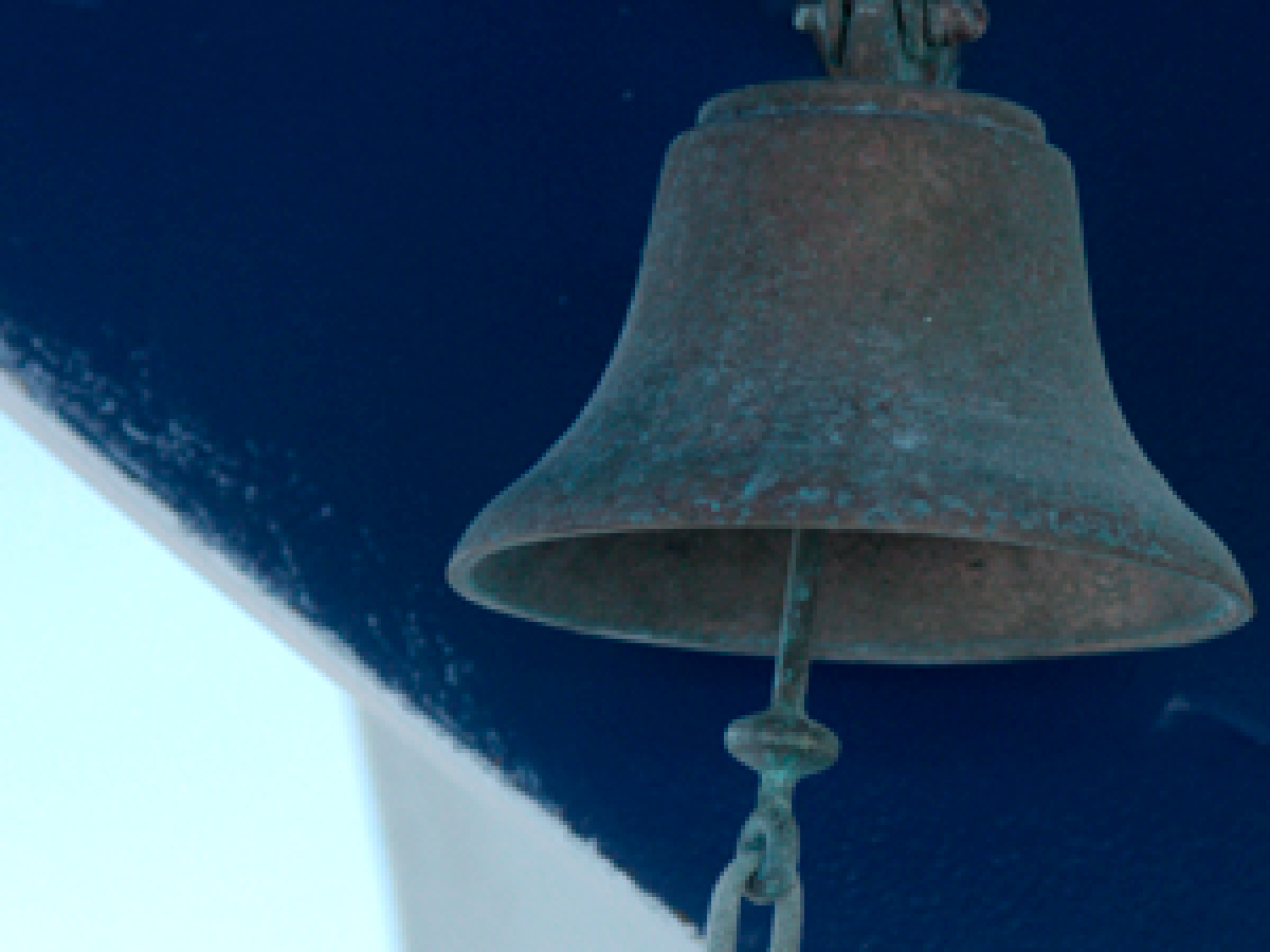a bell on top