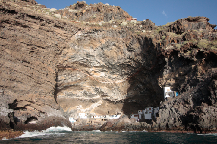 a canyon with a mountain in the background